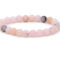 Opale Rose chauffée perles 8mm