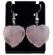 Coeur quartz rose 4 cm