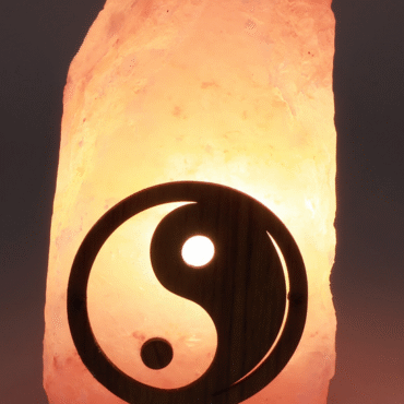 Lampe de Sel Himalaya brute Yin-Yang 1-2KG