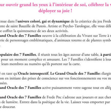 Grand Oracle des 7 familles